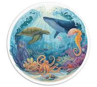 Puzzle 1000 Piezas Adultos Océano Profundo Descubre Criaturas Y Paisajes Submarinos En Este Puzzle De Alta Dificultad. Material Duradero Y Detalles Precisos Amantes De Los Desafíos Ment