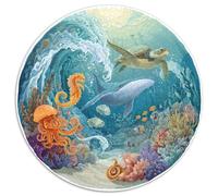 Puzzle 1000 Piezas Adultos Océano Y Fantasía Combinación De Realidad Y Elementos Míticos Como Sirenas Y Ciudades Sumergidas. Diseño Creativo Y Material De Calidad. Ideal Para Estimular La Imaginación.