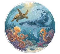 Puzzle 1000 Piezas Adultos Océano Y Fantasía Combinación De Realidad Y Elementos Míticos Como Sirenas Y Ciudades Sumergidas. Diseño Creativo Y Material De Calidad. Ideal Para Estimular La Imaginación.