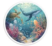 Puzzle 1000 Piezas Adultos Océano Y Fantasía Combinación De Realidad Y Elementos Míticos Como Sirenas Y Ciudades Sumergidas. Diseño Creativo Y Material De Calidad. Ideal Para Estimular La Imaginación.