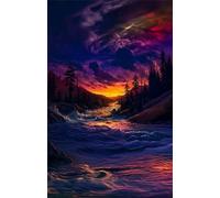 Puzzle 1000 Piezas Adultos Olas Atardecer 75x50 cm, Juego Educativo, Ejercita Paciencia y Concentración, Puzzles 1000 Piezas