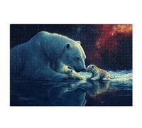 Puzzle 1000 Piezas Adultos, Puzzle 1000 Piezas de Madera, Rompecabezas para Adultos Animal Patrón, Rompecabezas Desafiante para Toda la Familia, Regalos Originales para Mujer, Tema: Oso Polar, J-40