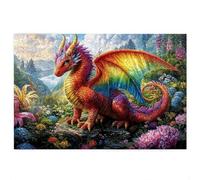 Puzzle 1000 Piezas Adultos, Puzzle 1000 Piezas de Madera, Rompecabezas para Adultos Dragón Patrón, Rompecabezas Desafiante para Toda la Familia, Regalos Originales para Mujer, Tema: Animados, D-90