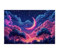 Puzzle 1000 Piezas Adultos, Puzzle 1000 Piezas de Madera, Rompecabezas para Adultos Starry Night Patrón, Rompecabezas Desafiante para Toda la Familia, Regalos Originales para Mujer, Tema: Árbol, P-74