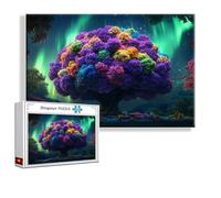 Puzzle 1000 Piezas Adultos, Puzzle Árbol XXL 75 x 50 cm, Paisaje Rompecabezas Adultos Desafiantes Imposible, DIY Jigsaw Arte Ivertido Juego Familiar, Regalos de Pascua para Hombres y Mujeres V-8