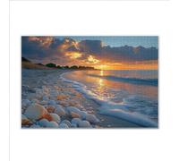 Puzzle 1000 Piezas Adultos Puzzle Caparazón Playa Rompecabezas Adultos XXL 75 x 50cm, Impossible Rompecabezas, Jigsaw Arte Juego Educa Familiar Aliviar El Estrés, Regalos para Hombres y Mujeres A-1