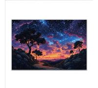 Puzzle 1000 Piezas Adultos Puzzle Fantasía Paisaje Rompecabezas Adultos XXL 75 x 50cm, Impossible Rompecabezas, Jigsaw Arte Juego Educa Familiar Aliviar El Estrés, Regalos para Hombres y Mujeres S-1
