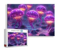 Puzzle 1000 Piezas Adultos, Puzzle Medusa XXL 75 x 50 cm, Animal Rompecabezas Adultos Desafiantes Imposible, DIY Jigsaw Arte Ivertido Juego Familiar, Regalos de Pascua para Hombres y Mujeres Z-3