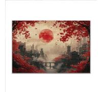 Puzzle 1000 Piezas Adultos Puzzle Paisaje Japón Rompecabezas Adultos XXL 75 x 50cm, Impossible Rompecabezas, Jigsaw Arte Juego Educa Familiar Aliviar El Estrés, Regalos para Hombres y Mujeres F-7