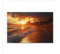 Puzzle 1000 Piezas Adultos Puzzle Playa Atardecer Rompecabezas Adultos XXL 75 x 50cm, Impossible Rompecabezas, Jigsaw Arte Juego Educa Familiar Aliviar El Estrés, Regalos para Hombres y Mujeres Z-7