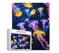 Puzzle 1000 Piezas Adultos, Puzzle Sueño Rompecabezas Adultos Obra de Arte de Juego Medusa Rompecabezas de Piso de Impresión de Alta Definición Multicolor, Juego De Manos Decoración Familiar S-847