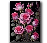 Puzzle 1000 Piezas Adultos Rosas de Flores Rosadas, Puzzle para Adulto, Juego Desafiante, Juguete Educativo, para desafiante Juego de Actividades Familiares Puzzles para Adultos 1000 pcs 75 x 50 cm
