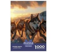 Puzzle 1000 Piezas Alaskan Malamute Dog Juego Educativo Entretenimento Multicolor Cute Pets Regalo Creativo para La Relajación para Adultos Y Niños Mayores 70x50cm/1000pcs