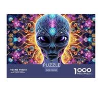 Puzzle 1000 Piezas Alienígena Psicodélico Galaxia - Adultos, Antiestrés, Decoración Pared, 70x50cm