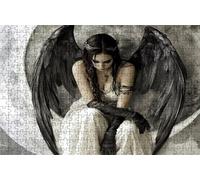 Puzzle 1000 Piezas áNgel CaíDo, Puzzle 1000 Piezas Adulto Mujer, Rompecabezas de Madera para Adultos 75x50cm, Puzzles para Toda la Familia Cuadros Decoracion Salon Modernos Regalo Mujer RXPT-4709