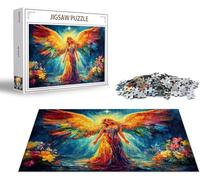 Puzzle 1000 Piezas Ángel Puzzle 1000 Piezas Color Rompecabezas Adultos, Jigsaw Panoramico, Rompecabezas Pieza de Madera, Diversión en Familia Jigsaws para Adultos y Niñs A Partir de 14 Años x-1270