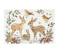 Puzzle 1000 Piezas Animal, Puzzle Madera Invierno, Clásico Rompecabezas Desafiante para Toda la Familia, Juguetes Rompecabezas Letras en la Parte Posterior, Regalos Originales para Hombre Decor -1351