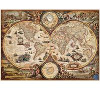Puzzle 1000 Piezas Antiguo Mapa Medieval, Mapa del Mundo 75 * 50Cm