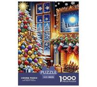 Puzzle 1000 Piezas Árbol de Navidad, Desafío, Juguete Entretenimento Multicolor Christmas Theme Regalo, Diversión Juguete Colorido para Niños De 8 A 12 Años 38x26cm/1000pcs