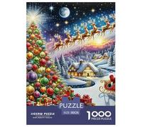 Puzzle 1000 Piezas Árbol de NavidadJuego Educativo Entretenimento Multicolor Christmas Theme Regalo Creativo para La Relajación Clásicos para Adultos Y Niños A Partir De 12 Años 38x26cm/1000pcs