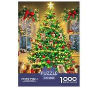 Puzzle 1000 Piezas Árbol de NavidadJuego Educativo Pasatiempo Creativo Christmas Theme Regalo Creativo para La Relajación Clásicos para Adultos Y Niños A Partir De 12 Años 38x26cm/1000pcs