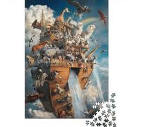Puzzle 1000 Piezas Arca de Noé Fantasía Rompecabezas 52x38cm/1000pcs Regalos para Adultos Y Niños DIY Creative Intelectual Desafío