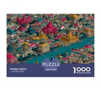 Puzzle 1000 Piezas - Arquitectura Urbana, Arte Arquitectura, para Adultos, Rompecabezas Desafiante, Regalo para Hombres Y Mujeres, 70x50cm/1000pcs