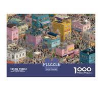 Puzzle 1000 Piezas - Arquitectura Urbana, Arte Arquitectura, Rompecabezas Desafiante, Regalo para Hombres Y Mujeres, 70x50cm/1000pcs