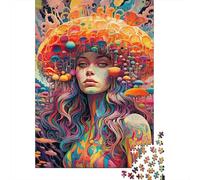 Puzzle 1000 Piezas Arte de la Mujer psicodélica Rompecabezas 70x50cm/1000pcs Regalos para Adultos Y Niños DIY Descompresión