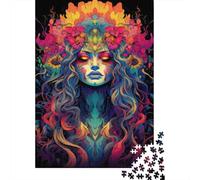 Puzzle 1000 Piezas Arte de la Mujer psicodélica Rompecabezas 70x50cm/1000pcs Regalos para Adultos Y Niños DIY Creative Intelectual Desafío