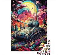Puzzle 1000 Piezas Arte del Tanque psicodélico Rompecabezas 38x26cm/1000pcs Regalos para Adultos Y Niños DIY Descompresión