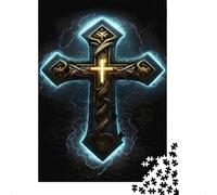 Puzzle 1000 Piezas Arte Della Croce Gotica Rompecabezas 38x26cm/1000pcs Regalos para Adultos Y Niños Cartón 100% Reciclado Creative Intelectual Desafío