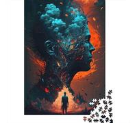Puzzle 1000 Piezas Arte psicológico del Horror Rompecabezas 70x50cm/1000pcs Regalos para Adultos Y Niños Cartón 100% Reciclado Juegos Únicos De Desafío