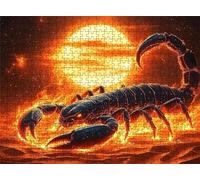 Puzzle 1000 Piezas Atardecer escorpión | Rompecabezas Adultos 75x50 cm | Puzzle XXL | Rompecabezas Jigsaw para Adultos | Un Divertido Desafiante Decorar Toda Familia | Mujer y Hombres Regalo s7h-919