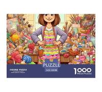 Puzzle 1000 Piezas Atelier Arte Difícil, Papel Reciclado, Juego Educativo para Hombres y Mujeres 52x38cm