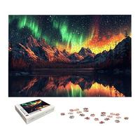 Puzzle 1000 Piezas Aurora para Adultos, Puzzle Paisajes de Madera con Caja Regalo para Adultos, Rompecabezas Desafiante para Toda la Familia, Rompecabezas para Regalo Mujer y Regalo Hombre, -6683