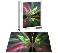 Puzzle 1000 Piezas Aurora Rompecabezas para Adultos, un Rompecabezas Desafiante, Juegos de Puzzle para Toda la Familia, Letras en la Parte Posterior, Decoración del Hogar, Regalos Paisaje B-6761