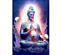 Puzzle 1000 Piezas Avalokitesvara Sentado En La Religión del Budismo De Loto 75 * 50Cm