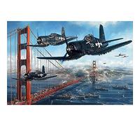 Puzzle 1000 Piezas, Aviones Aviones De La Segunda Guerra Mundial Puzzle De Madera Rompecabezas Niños Impossible Juegos Familiares Puzzle Adulto para Regalo Diversión