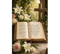 Puzzle 1000 Piezas Bajo la protección de Sus alas Biblia y Flores Madera
