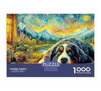Puzzle 1000 Piezas Bernese en Estilo Van Gogh Rompecabezas 70x50cm/1000pcs Regalos para Adultos Y Niños Cartón 100% Reciclado Descompresión