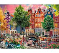 Puzzle 1000 Piezas, Bicicleta de Calle de la Ciudad Puzzles para Adultos,Rompecabezas de Adultos, Juguetes de Regalo Entretenimento Puzzle, Juego de Rompecabezas