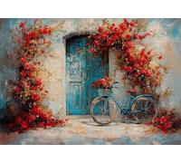 Puzzle 1000 Piezas Bicicleta Rompecabezas Adultos Rosa Puzzles Desafío Imposible 75x50cm Rompecabezas DIY Pintura para Adultos y Chico Mayores 14 Años Regalos Mujeres para Decoración del Hogar C-354