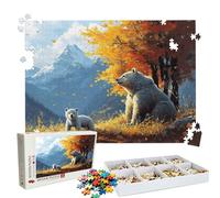 Puzzle 1000 Piezas | Bosque Oso Puzzle 1000 Piezas Adultos | Encajan Perfectamente | sin Polvo | Rompecabezas Madera para Toda la Familia | Rompecabezas XL para Expertos | Regalo Mujer W3H-208