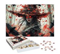 Puzzle 1000 Piezas Bruja, Puzzle Halloween con Caja para Adultos, 75x50cm, DIY 1000 Piezas Rompecabezas Madera para Adultos, Rompecabezas Desafiante para Decoracion Hogar y Pared, Regalo Mujer, -8747