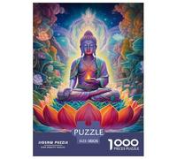 Puzzle 1000 Piezas Buddha Statue, Desafío, Juguete Entretenimento Multicolor Nirvana Regalo, Diversión para Adultos Y Niños 38x26cm/1000pcs