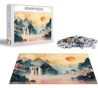 Puzzle 1000 Piezas Caer Puzzle 1000 Piezas Árbol Rompecabezas Adultos, Jigsaw Panoramico, Rompecabezas Pieza de Madera, Diversión en Familia Jigsaws Educa para Adultos y Niñs A Partir de 14 Años x-657
