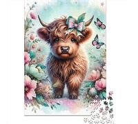 Puzzle 1000 Piezas Caldero Lindo Highland Rompecabezas 38x26cm/1000pcs Regalos para Adultos Y Niños DIY Creative Intelectual Desafío