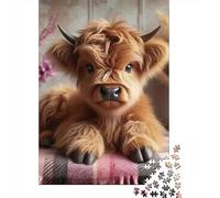 Puzzle 1000 Piezas Caldero Lindo Highland Rompecabezas 70x50cm/1000pcs Regalos para Adultos Y Niños Cartón 100% Reciclado Descompresión