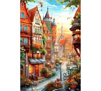 Puzzle 1000 Piezas, Calle del Paisaje Urbano Puzzles para Adultos Niños,Rompecabezas de Adultos, Juguetes de Regalo Entretenimento Puzzle, Juego de Rompecabezas